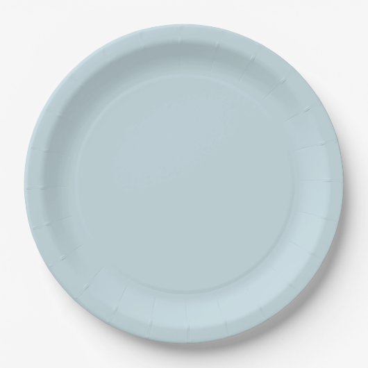 Assiettes En Carton Dusty Blue Classic Party (Devant)