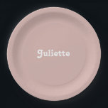 Assiettes En Carton Dusty Blush<br><div class="desc">Dusty Blush</div>