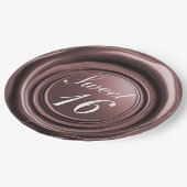 Assiettes En Carton Dusty Rose bougie cire Douceur de la goutte de pho (Angle)