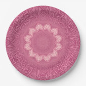 Assiettes En Carton Dusty Rose Faux Tulle Design (Devant)