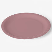 Assiettes En Carton Dusty Rose | Mariage couleur solide (Angle)