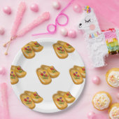 Assiettes En Carton Dutch Wooden Shoes with Tulips, Klompen, Holland (Fête)