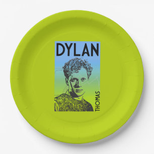 Assiettes En Carton Dylan Thomas Welsh Poet