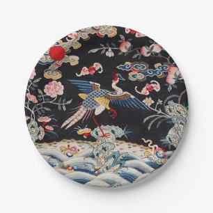 Assiettes En Carton Dynastie Golden Pheasant & Quing/Chine impériale