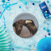 Assiettes En Carton Eagle chauve en vol (Fête)
