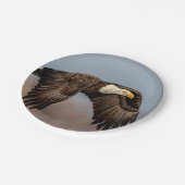 Assiettes En Carton Eagle chauve en vol (Angle)