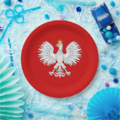 Assiettes En Carton Eagle polonais (Fête)