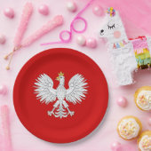 Assiettes En Carton Eagle polonais (Fête)