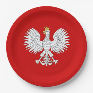 Assiettes En Carton Eagle polonais