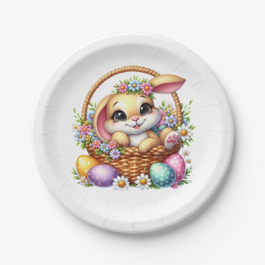 Assiettes En Carton Easter Bunny  (Devant)