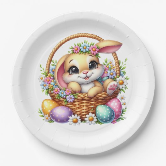 Assiettes En Carton Easter Bunny  (Devant)