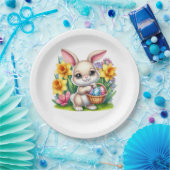 Assiettes En Carton Easter Bunny  (Fête)