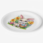 Assiettes En Carton Easter Bunny  (Angle)