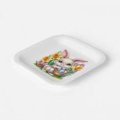 Assiettes En Carton Easter Bunny  (Angulaire)
