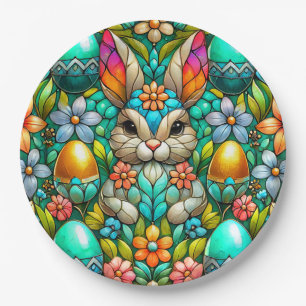 Assiettes En Carton EASTER BUNNY 3D ~ Encres d'alcool ~ Plaque de papi