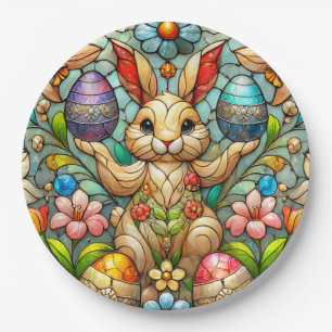 Assiettes En Carton EASTER BUNNY 3D ~ Encres d'alcool ~ Plaque de papi