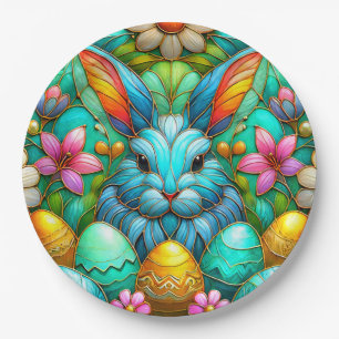 Assiettes En Carton EASTER BUNNY 3D ~ Encres d'alcool ~ Plaque de papi