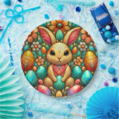 Assiettes En Carton EASTER BUNNY 3D ~ Encres d'alcool ~ Plaque de papi (Fête)