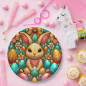 Assiettes En Carton EASTER BUNNY 3D ~ Encres d'alcool ~ Plaque de papi (Fête)