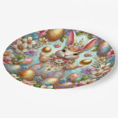 Assiettes En Carton EASTER BUNNY 3D ~ Pastels~ (Angle)