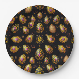 Assiettes En Carton EASTER EGGS 3D ~ Decorated~ 