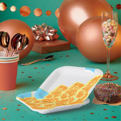 Assiettes En Carton Easter Island Moai Heads Plaques de papier histori