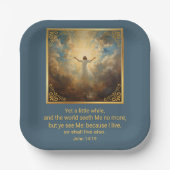 Assiettes En Carton Easter Resurrection Religious (Recto)