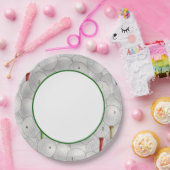 Assiettes En Carton Eat Sleep Golf (Fête)