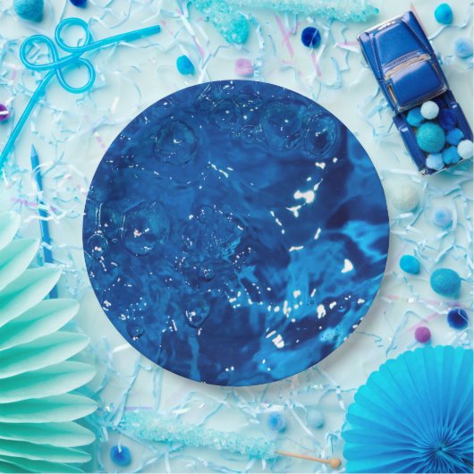 Assiettes En Carton Eau bleue (Fête)