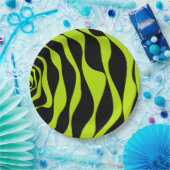 Assiettes En Carton Ebb et flux 4 - Lime vert (Fête)