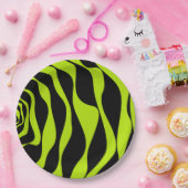 Assiettes En Carton Ebb et flux 4 - Lime vert (Fête)