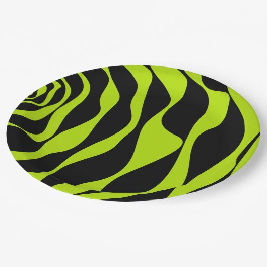 Assiettes En Carton Ebb et flux 4 - Lime vert (Angle)