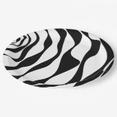 Assiettes En Carton Ebb et flux 4 - Noir et blanc (Angle)