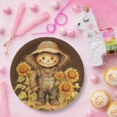 Assiettes En Carton Écart avec tournesol (Fête)