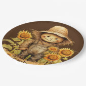 Assiettes En Carton Écart avec tournesol (Angle)