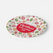 Assiettes En Carton Échange de cookies de Noël (Angle)