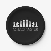 Assiettes En Carton Échecs - Chessmaster (Devant)