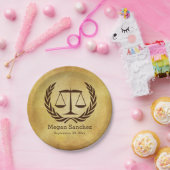 Assiettes En Carton Échelles classiques d'obtention du diplôme d'école (Fête)