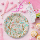 Assiettes En Carton Échelles en pastel de sirène de parties (Fête)