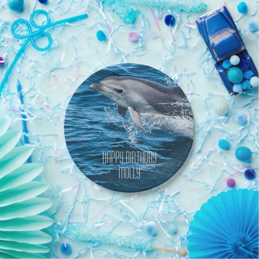 Assiettes En Carton Éclaboussement de la fête d'anniversaire (Fête)