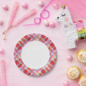 Assiettes En Carton Éclairage à partir du arrière - plan de texture de (Fête)