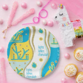 Assiettes En Carton Éclairages Hanoukka (Fête)