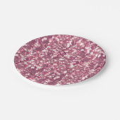 Assiettes En Carton Éclaircissement rose brillant parties scintillant (Angle)