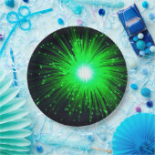 Assiettes En Carton Éclat vert (Fête)