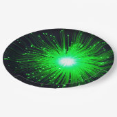 Assiettes En Carton Éclat vert (Angle)