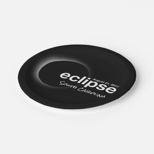 Assiettes En Carton éclipse 2017 Caroline du Sud (Angle)