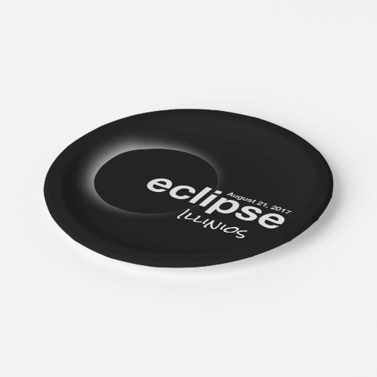 Assiettes En Carton éclipse 2017 Illinios (Angle)