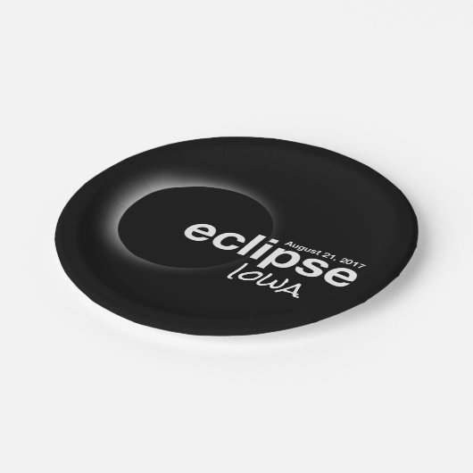 Assiettes En Carton éclipse 2017 Iowa (Angle)