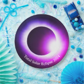 Assiettes En Carton éclipse solaire 2024, 8 avril (Fête)