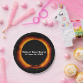 Assiettes En Carton Éclipse solaire annuelle 2023 (Fête)